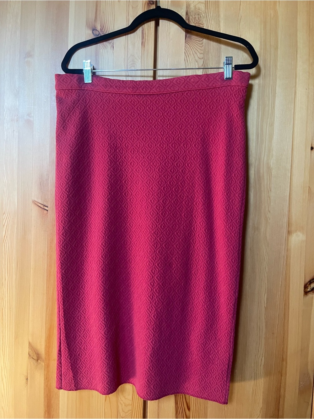 Maeve Textured Pink Pencil Skirt
